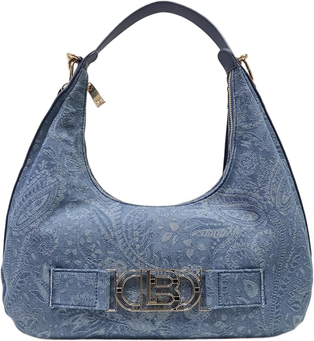 Laura Biagiotti Magby Hobo Bag – Blue Jeans — taille Petit